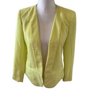 Contemporary Neon Yellow Summer Blazer 6